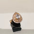 Hb 1254 Rose gold plated zirconia Ring