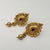 Hk 1081 Gold polish Ear tops