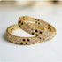 Hs 4811 Gold plated bangles (kara) Pair