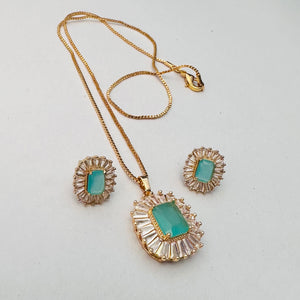 Hb 5519 Rose gold plated Pednant Set