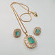 Hb 5519 Rose gold plated Pednant Set