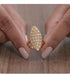 Hb 1454 Zircon Rose gold plated Ring