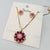 Hb 5513 Rose gold plated Pednant Set