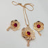 Hb 5516 Rose gold plated Pednant Set