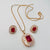 Hb 5512 Rose gold plated Pednant Set