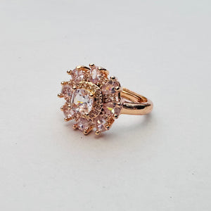 Hb 1444 Rose gold plated Ring(W)