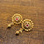Hk 1108 Gold polished eartops