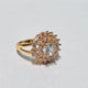 Hb 1450 Zircon Rose gold plated Ring.