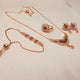 Hb 5521 Rose gold plated Pednant Set