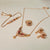 Hb 5524 Rose gold plated Pednant Set