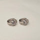 Hk 1088 Silver plated Ear tops(W)