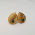 Hk 1080 Gold polish Ear tops