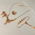 Hb 5520 Rose gold plated Pednant Set