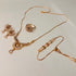 Hb 5520 Rose gold plated Pednant Set
