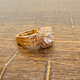 Hb 1671 Rose Gold plated Ring(W)