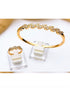 Hb 2030 RG plated openable Bracelet with ring