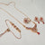 Hb 5522 Rose gold plated Pednant Set