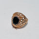 Hb 1508 Zirconia Rose gold plated Ring(B)