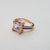 Hb 1526 Rose gold plated RingSelect colours