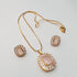 Hb 5514 Rose gold plated Pednant Set