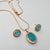 Hb 5517 Rose gold plated Pednant Set