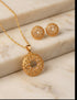 Hb 5451 Rose Gold Plated Pednant set