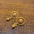 Hk 1109 Gold polished eartops