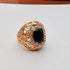 Hb 1508 Zirconia Rose gold plated Ring(B)