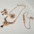 Hb 5523 Rose gold plated Pednant Set