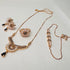 Hb 5523 Rose gold plated Pednant Set