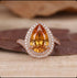 Hb 1297 Rose gold plated ring