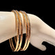 Hs 4899 Gold look High quality Bangles set