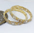 Hs 4853 Gold Plated bangles pair