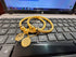 Hs 4902 Gold look coin bangles pair