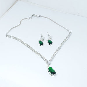 Hnk 7309 Silver plated necklace Set (E)