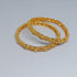 Hs 4907 Gold look bangles pair