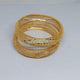 Hs 4906 Gold look bangles pair