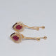 Hk 004 Rose gold plated Earings(tops)