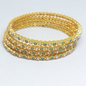 Hs 401 Gold plated Bangles set