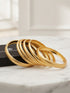 Hs 4813 High gloss Gold look bangles Set
