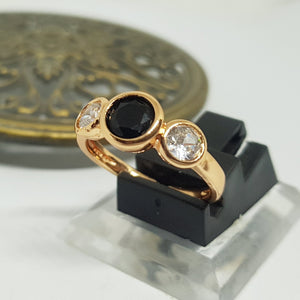 Hb 1453 Rose gold plated Ring(B)