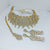 HBS 0087 Gold Plated Ad Zirconia Bridal set