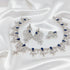 Hnk 7279 Silver plated Necklace Set