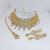 HBS 0081 Gold Plated Ad Zirconia Bridal set