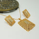 Hb 5452 Rose Gold Plated Pednant set