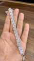 Hb 2042 Silver Plated Diamond Cut Zirconia bracelet