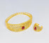 Hb 2040 Gold Plated Bracelet with Ring