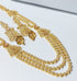 HBS 0083 Long Gold Plated Ad Zirconia Bridal set