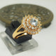 Hb 1450 Zircon Rose gold plated Ring