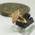 Hb 1458 zircon Rose gold plated Ring
